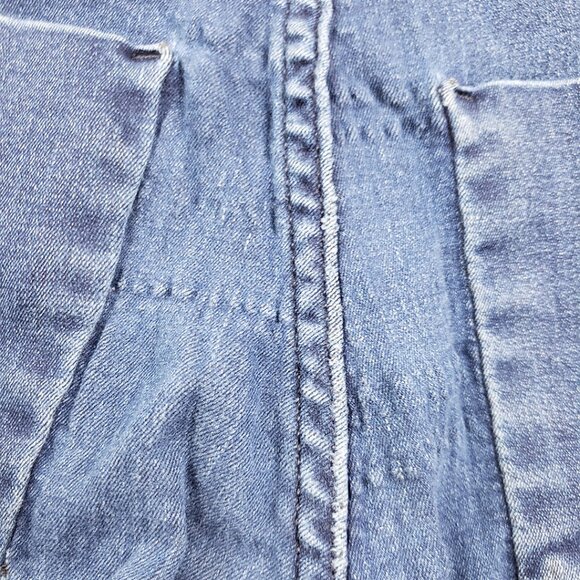 Madewell 9" High-Rise Skinny Jeans: Destructed-Hem Edition Size 26 Distressed - Picture 13 of 16